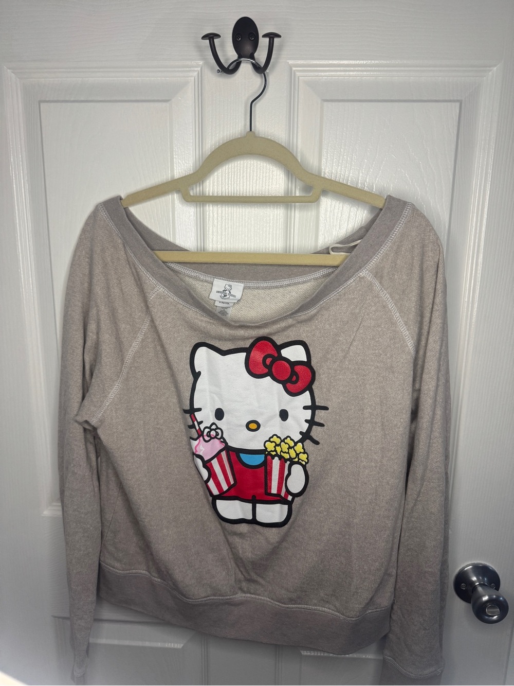 Hello Kitty Beige Pullover Sweatshirt